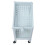 2 Tier Nordic Blue Plastic Bathroom Floor Shelf 1