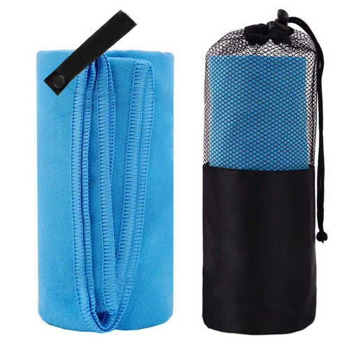 Fast Dry Microfiber Travel Towel - 40x80cm, Light Grey 2