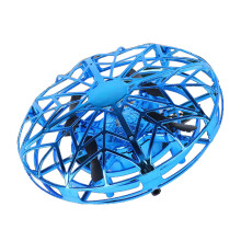 Fliegender Spinner Blau Leichtes Handbetriebenes UFO