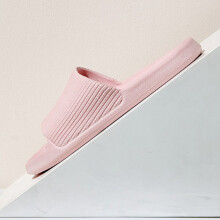 Badezimmerpantoffeln Anti-Rutsch Weiche Dicker Sohlenganzheitliche Leichte Hausschuhe Pink 40 41 (25cm/9,8 Zoll)