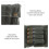 Portable Spice Bag Canvas with 9 Jars OD Green 4