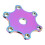 75MM Universal Hex Horn Button Cover for 6 Bolts Steering Wheel 9
