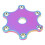 75MM Universal Hex Horn Button Cover for 6 Bolts Steering Wheel 16