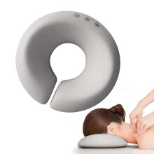 Face Pillow for Massage, U-Shaped Hole Headrest Cushion, Massage Pillow for Bed, Desk, Salons, Grey