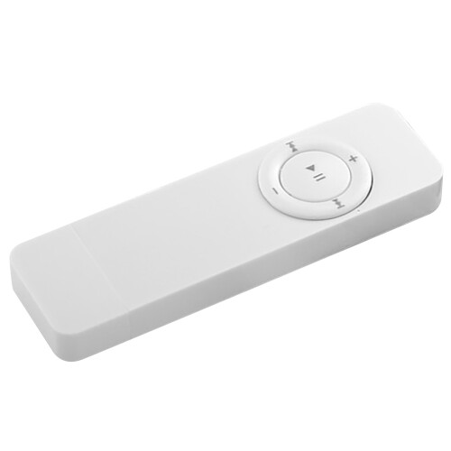USB-MP3-Player, 120 mAh, 4,0 Stunden, Taschenformat, Weiß, ABS 2