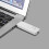 USB-MP3-Player, 120 mAh, 4,0 Stunden, Taschenformat, Weiß, ABS 6