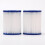 2 Stück Aufblasbarer Poolfilter PP 134x52x104mm 12