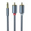 3,5-mm auf 2x RCA-Audio-Kabel, 2 m, Aluminium-Nylon 2