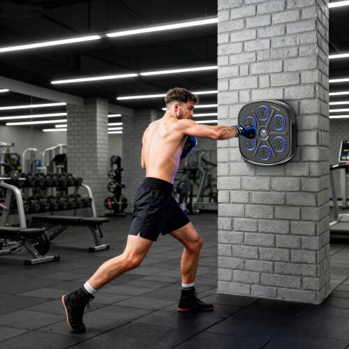 SPORTNOW Smart Bluetooth Boxing Machine Wall Mounted with 9 Speeds & Modes