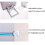 Plastic Document Stand Foldable Reading Stand For Desk Copy Holder With Line Guide For Home Office School 2