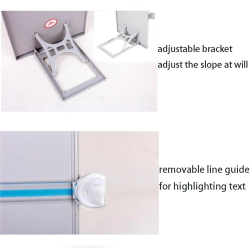 Plastic Document Stand Foldable Reading Stand For Desk Copy Holder With Line Guide For Home Office School 1
