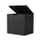 Living And Home 126L Garden Storage Box with a Padlock, Black Rattan Texture 5
