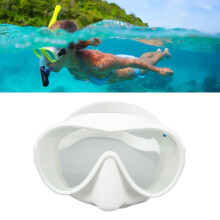 Weiße Anti-Fog Taucherbrille 188 g gehärtetes Glas