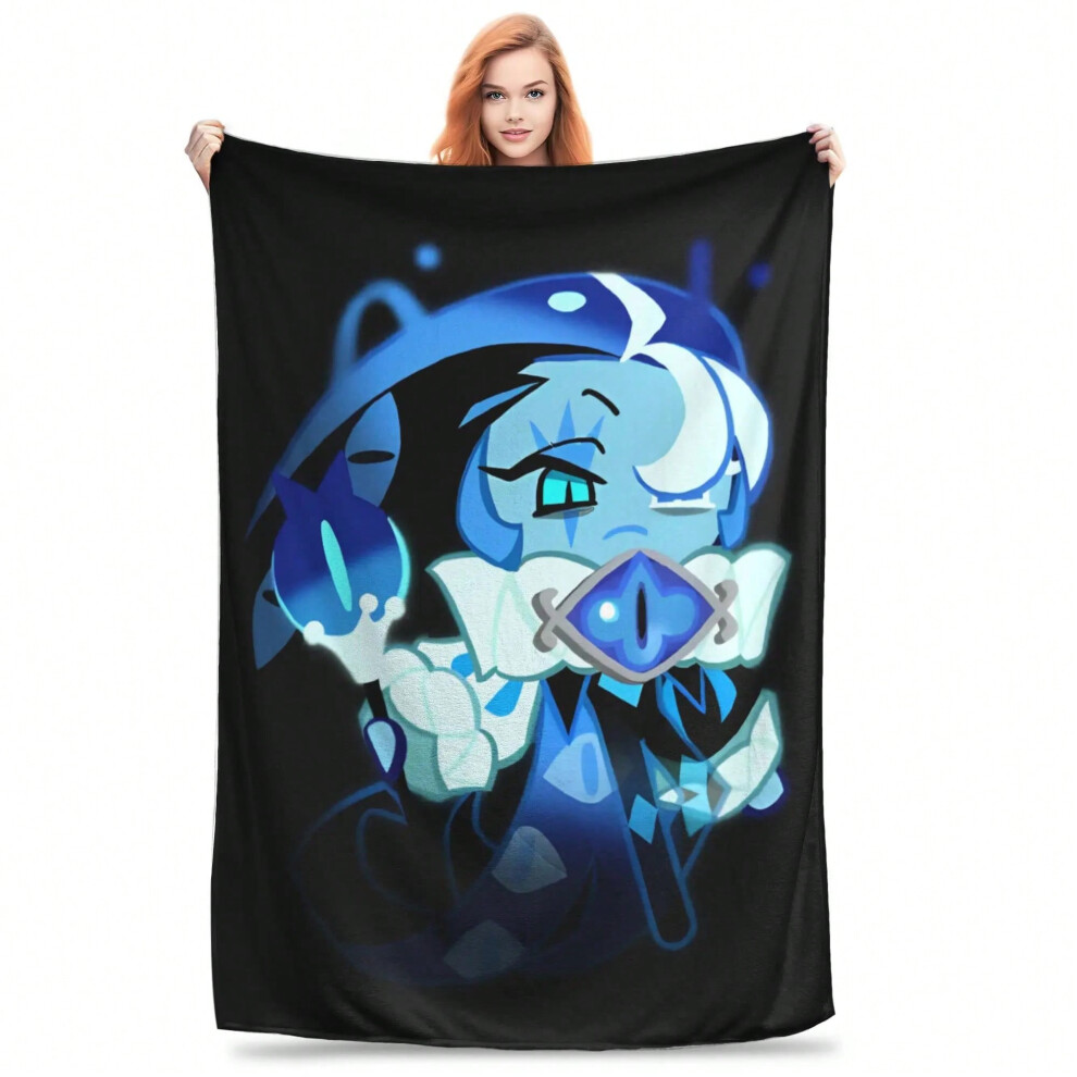 (2, 150x125cm) Shadow Milk Cookie Run Kingdom Blankets Flannel Air Conditioning  Multi-function Super Soft Throw Blanket for Sofa Couch Quilt-image-OPC-PJH75R7-NEW
