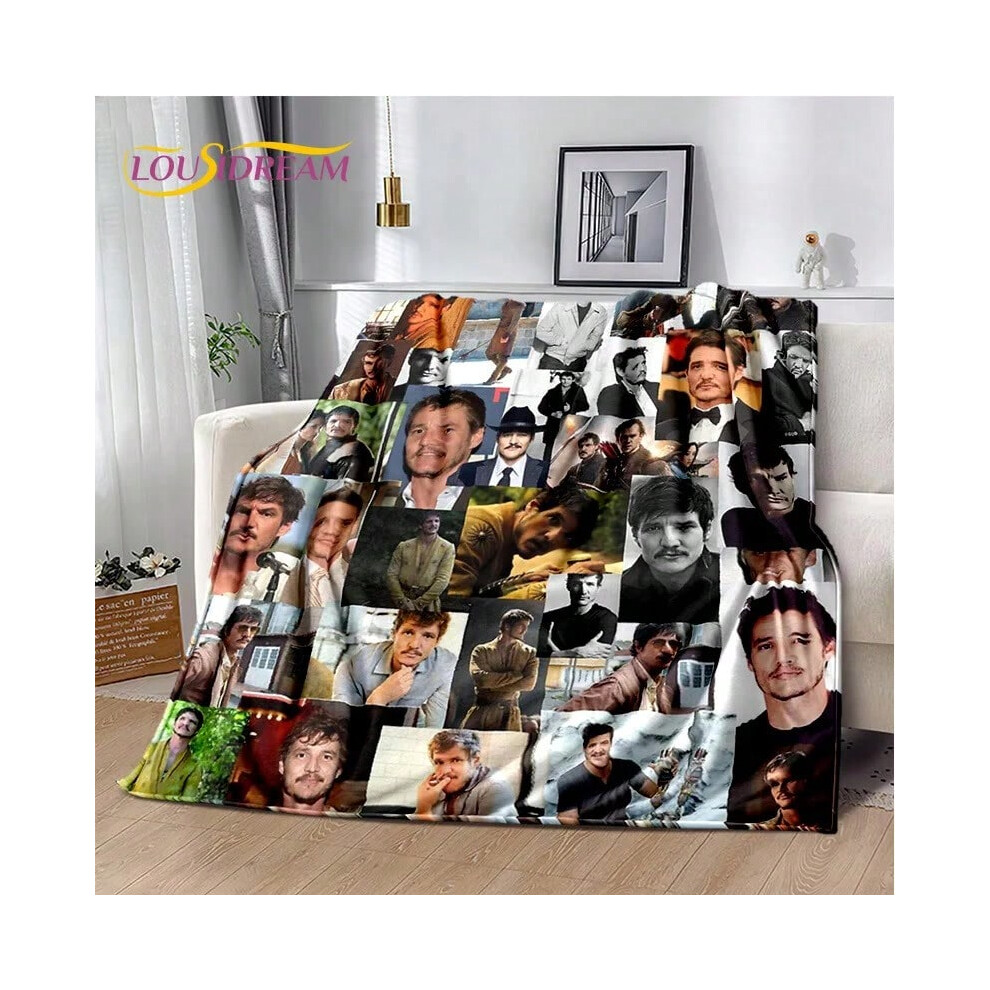 (24, 100x150cm( 39x59in )) 29 Style Pedro Pascal Funny Printing Blanket,Soft Throw Blanket for Home Bedroom Bed Sofa Picnic Travel Office Cover Gifts-image-OPC-PJH75TH-NEW