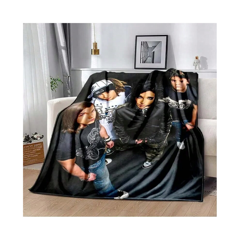 (5, 130cmx150cm) Fashionable Art Print Tokio Hotel Throws Blanket Home Living Room Sofa Sleeping Blanket Bedding Supplies Warm Cover Blanket Gift-image-OPC-PJH76MX-NEW