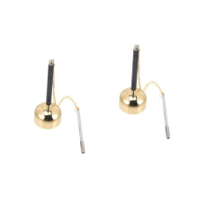 Hand Bell 2-Piece Golden Set 33x5.8cm For Buddhist Ceremonies Temple Instrument