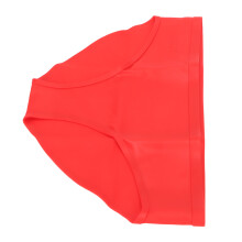 Damen Schwimmshorts Rot Weich Elastisch Nahtlos Menstruationsperioden Silikon Badehose für den Pool