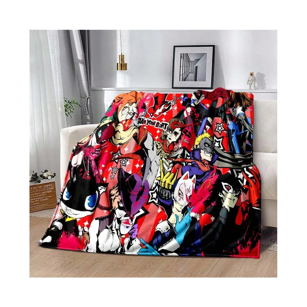 (23, 150x180cm) Persona Anime Cartoon Throws Blanket Kid Picnic Super Soft kawaii Blanket for Travel Beding Couch Sofa Bed Blanket Birthday Gift-image-OPC-PJH778H-NEW