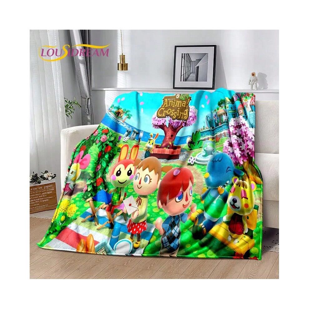 (23, 130x150cm) Cartoon Animal Crossing New Horizons Blanket,Soft Throw Blanket for Home Bedroom Bed Sofa Picnic Travel Office Cover Blanket Kid-image-OPC-PJH782W-NEW