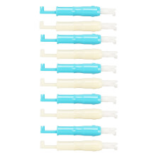10 Stück Automatischer Nadelfädelhilfe - 7,2 cm, Weiß/Blau
