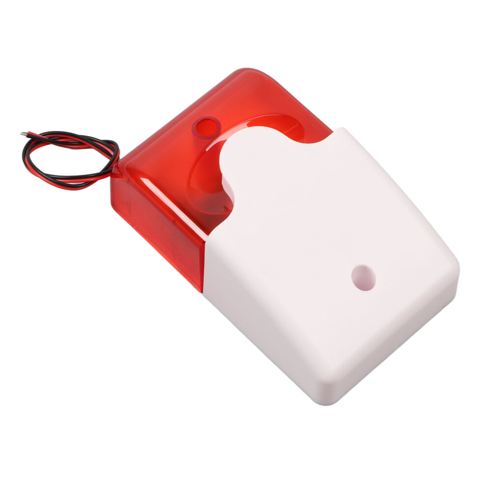 12V High Decibel Sound & Light Alarm Siren With Led Flashing For Home & Store 9481338435916