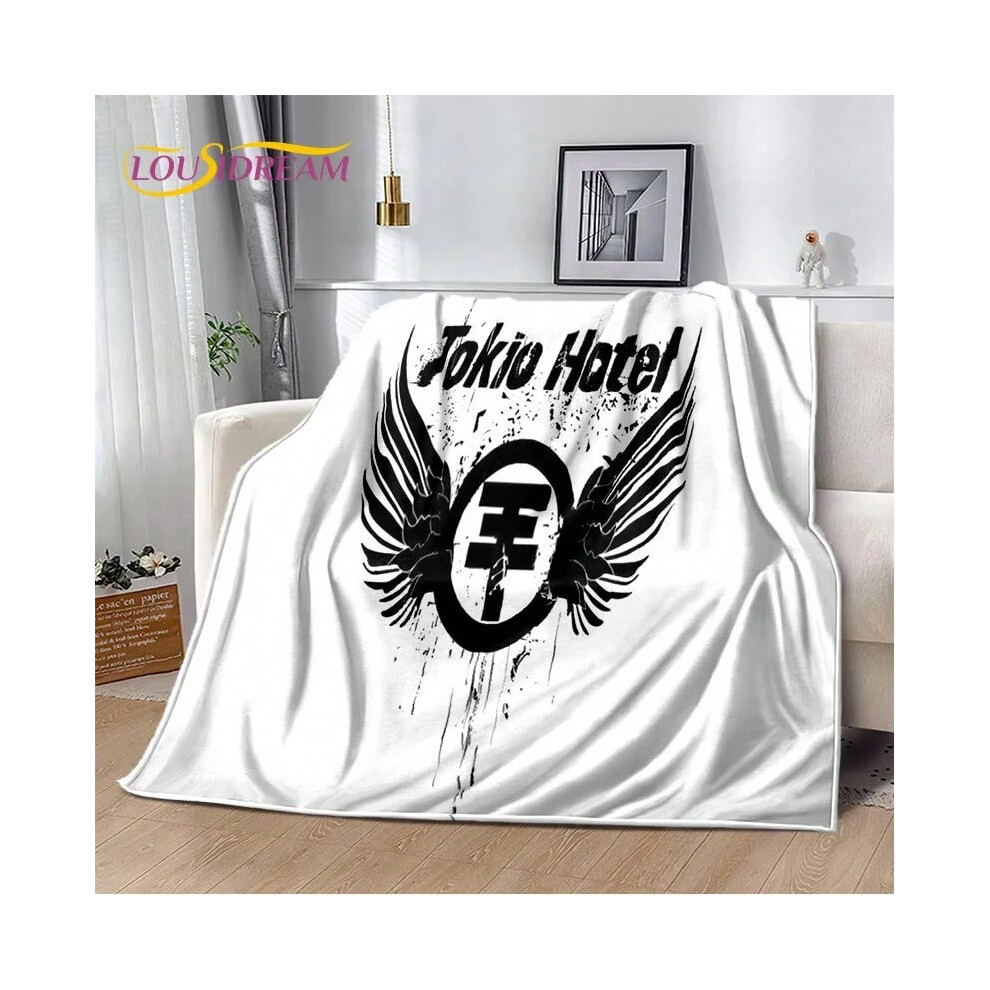 (26, 75x90cm) Tokio Hotel Rock Band Bill Kaulitz Blanket,Flannel Soft Throw Blanket for Home Bedroom Bed Sofa Picnic Office Hiking Leisure Nap-image-OPC-PJH78DT-NEW