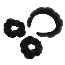 Stirnband und Schweißbänder zur Gesichtsreinigung, 2er-Set - Weiches Polyester