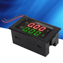 YB4835VA DC 0 bis 300 V 50A Doppelanzeige Strom- und Spannungsanzeige Wasserdicht, Störungsresistent LED Spannungs- und Strommesser
