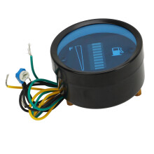 Motorcycle Fuel Level Gauge 52mm 12V Blue LED Display for Universal Vehicles