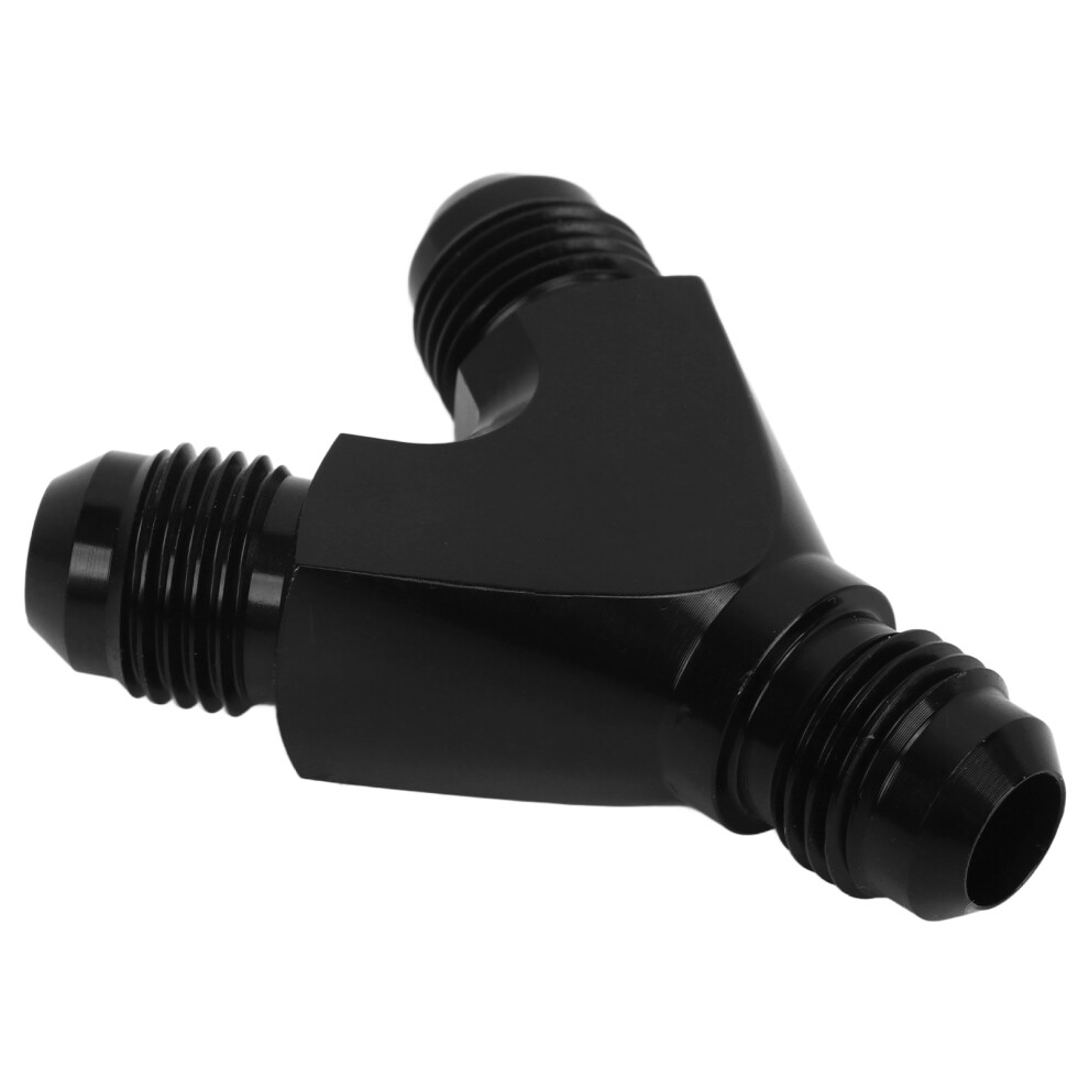 Fuel Line 6An Anodized Y Adapter Union Fitting Leak Proof Splitter Black 4601338443413