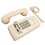 Waterproof Retro Wall Phone Beige with Volume Control for Home & Office 6