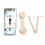 Waterproof Retro Wall Phone Beige with Volume Control for Home & Office 13