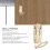 Waterproof Retro Wall Phone Beige with Volume Control for Home & Office 5