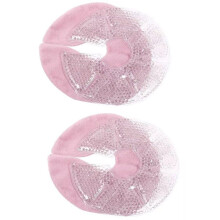 Nursing Gel Pads 1 Pair, Hot Or Cold Breastfeeding Pads, Pink Nipple Pain Relief