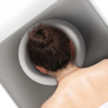 Massage Face Cushion Abdominal Pillow Headrest For Bed And Massage Recliner Facial Cradle Cover For Spa And Salon Gray