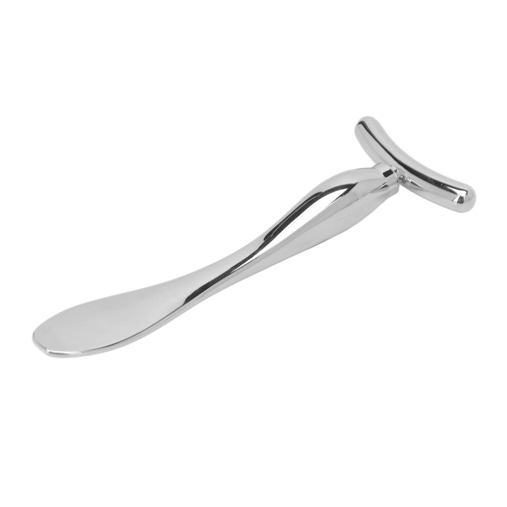 Silver/Cream Zinc Alloy T Shape Spatula Scoop Stick For Eye Wrinkles