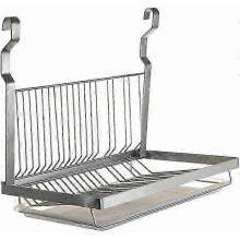 Collapsible Wall-mounted Dish Rack In Stainless Steel