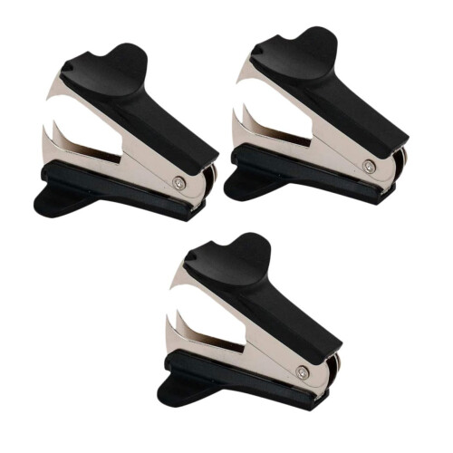 Staple Remover Desk Tool Black 5.8 x 4.7 cm For Paper Handling Office Use