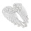 Engelsflügel-Brosche – Legierungs-Rhinestone-Clip 1
