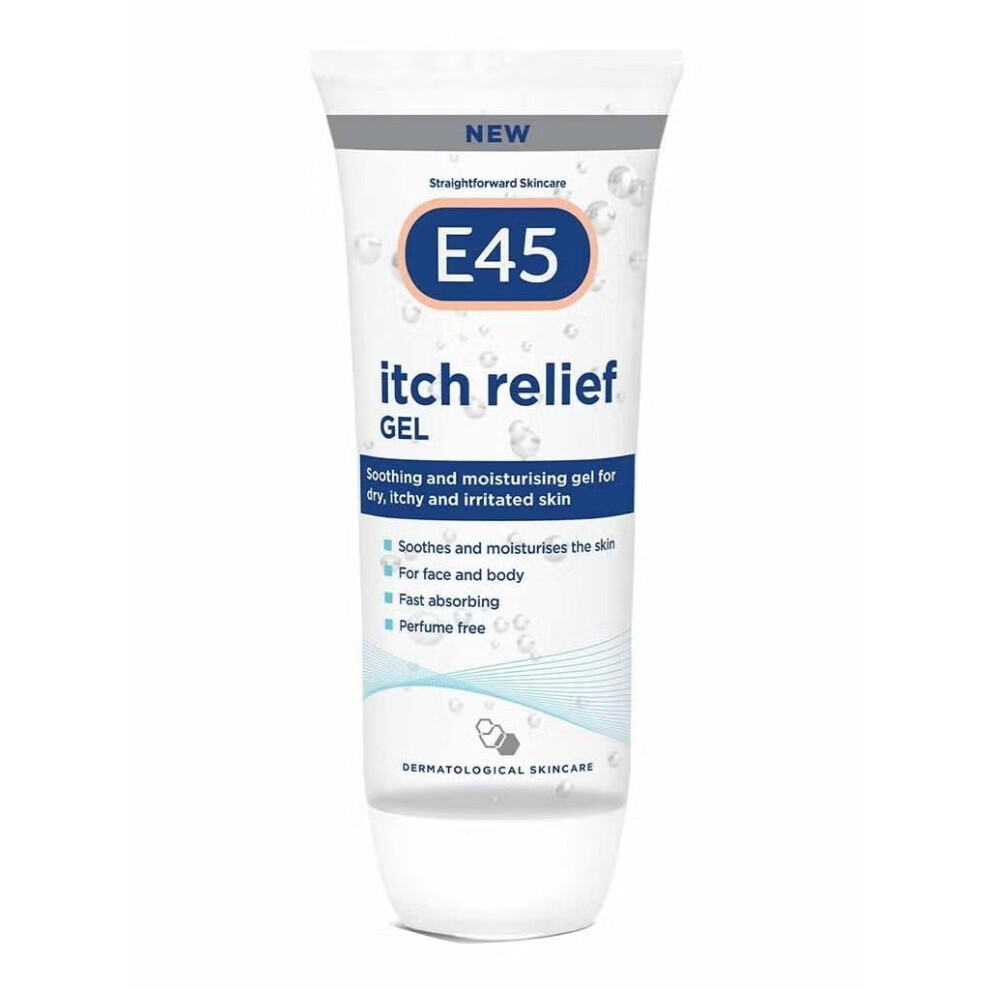 e45 Itch Relief Gel Soothing and Moisturizer Gel for Dry Itchy and Irritated Skin 100 ml