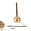 Glocken-Meditationsklangspiel Buddhist Instrument Light Copper Glockenspiel Finger Percussion Foldable Home Use 1