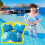 Aufblasfreie Kinderschwimmweste EPE 65-77 cm Wal 1