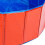Faltbarer runder Pool 80x20cm rotes PVC 2,4 lb 1
