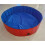 Faltbarer runder Pool 80x20cm rotes PVC 2,4 lb 6