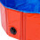 Faltbarer runder Pool 80x20cm rotes PVC 2,4 lb 8