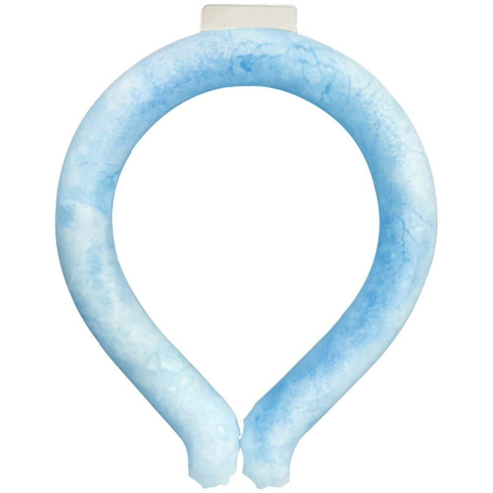 Blue Neck Cooling Ring Reusable Neck Cooler, Outdoor Cooling Hose, Summer Heat Dissipation Neck Wrap