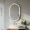 Living And Home Wall Mounted Oval LED Bathroom Mirror 1