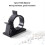 100 Pcs Adjustable Nylon Cable Clips 8x10mm Black Self Adhesive Clamp 5