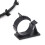 100 Pcs Adjustable Nylon Cable Clips 8x10mm Black Self Adhesive Clamp 1